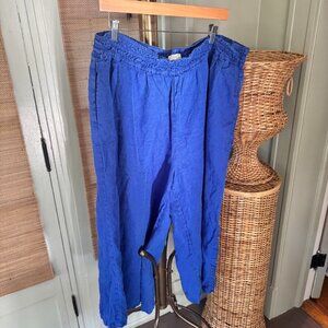 Antrhopologie 2x wide leg linen pants